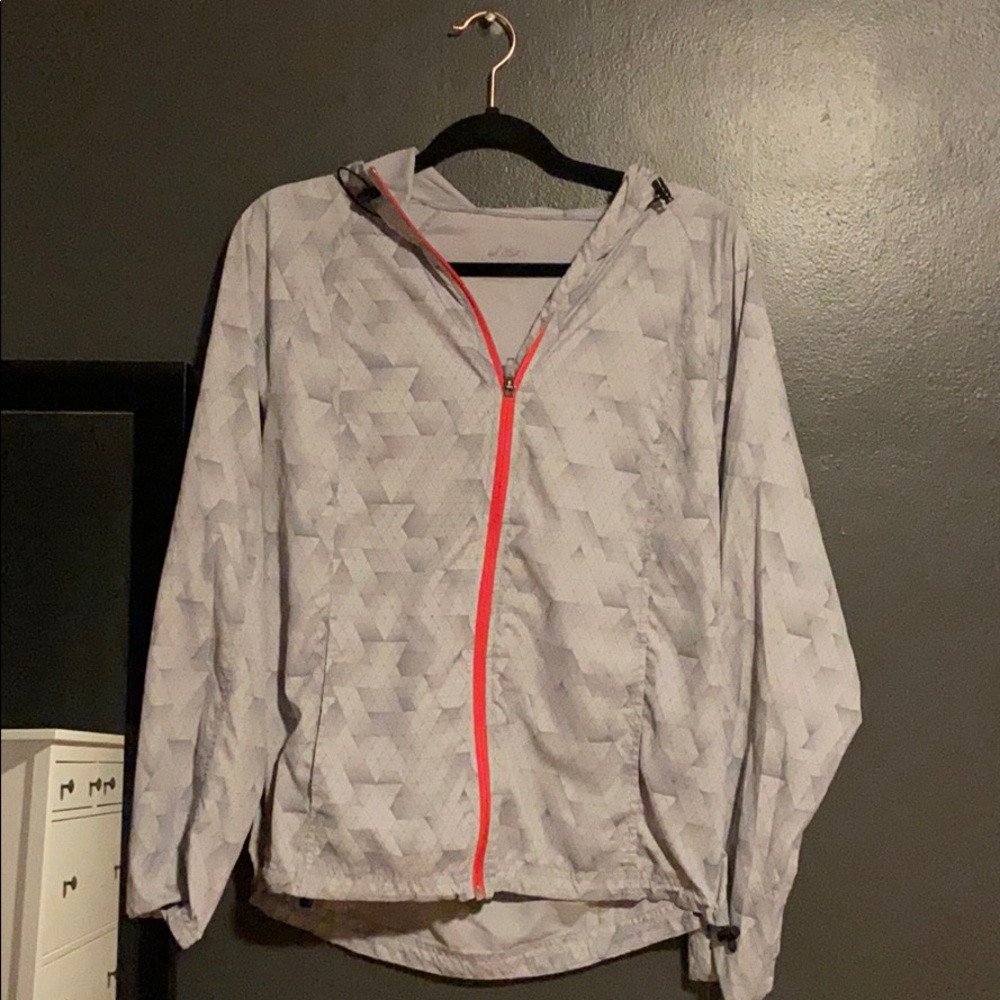 asics zip up windbreaker
